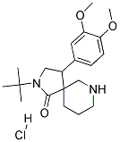 2-TERT-BUTYL-4-(3,4-DIMETHOXYPHENYL)-2,7-DIAZASPIRO[4.5]DECAN-1-ONE HYDROCHLORIDE Struktur