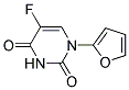 5-FLUORO-1-(R)-TETRAHYDRO-FURAN-2-YL-1H-PYRIMIDINE-2,4-DIONE Struktur