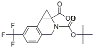 2-(TERT-BUTOXYCARBONYL)-6-(TRIFLUOROMETHYL)-1A,2,3,7B-TETRAHYDRO-1H-CYCLOPROPA[C]ISOQUINOLINE-1A-CARBOXYLIC ACID Struktur