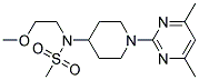 N-[1-(4,6-DIMETHYLPYRIMIDIN-2-YL)PIPERIDIN-4-YL]-N-(2-METHOXYETHYL)METHANESULFONAMIDE Struktur