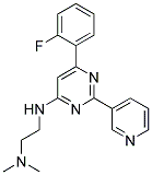 N'-[6-(2-FLUOROPHENYL)-2-PYRIDIN-3-YLPYRIMIDIN-4-YL]-N,N-DIMETHYLETHANE-1,2-DIAMINE Struktur