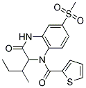 3-SEC-BUTYL-7-(METHYLSULFONYL)-4-(THIEN-2-YLCARBONYL)-3,4-DIHYDROQUINOXALIN-2(1H)-ONE Struktur