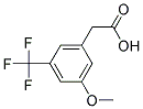 3-METHOXY-5-(TRIFLUOROMETHYL)PHENYLACETIC ACID Struktur