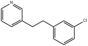 3-(3-CHLOROPHENYLETHYL)PYRIDINE Structure