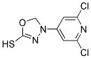 3-(2,6-DICHLOROPYRID-4-YL)-5-MERCAPTO-1,3,4-OXADIAZOLE TECH. Struktur