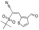 2-(TERT-BUTYLSULPHONYL)-3-(3-FORMYL-2-THIENYL)ACRYLONITRILE Struktur