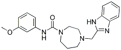 4-(1H-BENZIMIDAZOL-2-YLMETHYL)-N-(3-METHOXYPHENYL)-1,4-DIAZEPANE-1-CARBOXAMIDE Struktur