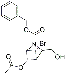 N-BENZYLOXYCARBONYL-5-ANTI-BROMO-6-ANTI-ACETOXY-3-ENDO-(HYDROXYMETHYL)-2-AZABICYCLO[2.1.1]HEXANE Struktur