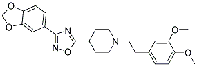 4-[3-(1,3-BENZODIOXOL-5-YL)-1,2,4-OXADIAZOL-5-YL]-1-[2-(3,4-DIMETHOXYPHENYL)ETHYL]PIPERIDINE Struktur