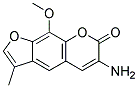 6-AMINO-9-METHOXY-3-METHYL-FURO[3,2-G]CHROMEN-7-ONE Struktur