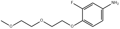 3-FLUORO-4-[2-(2-METHOXYETHOXY)ETHOXY]ANILINE Struktur