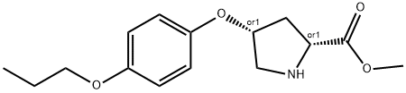 METHYL (2S,4S)-4-(4-PROPOXYPHENOXY)-2-PYRROLIDINECARBOXYLATE Struktur