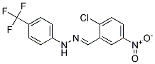 N-(2-CHLORO-5-NITRO-BENZYLIDENE)-N'-(4-TRIFLUOROMETHYL-PHENYL)-HYDRAZINE Struktur