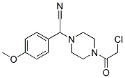 [4-(CHLOROACETYL)PIPERAZIN-1-YL](4-METHOXYPHENYL)ACETONITRILE Struktur