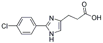 3-[2-(4-CHLOROPHENYL)IMIDAZOL-4-YL]PROPIONIC ACID Struktur