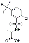 (2S)-2-([[2-CHLORO-5-(TRIFLUOROMETHYL)PHENYL]SULFONYL]AMINO)PROPANOIC ACID Struktur