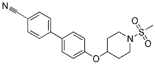 4'-([1-(METHYLSULFONYL)PIPERIDIN-4-YL]OXY)BIPHENYL-4-CARBONITRILE Struktur