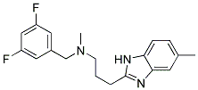 N-(3,5-DIFLUOROBENZYL)-N-METHYL-3-(5-METHYL-1H-BENZIMIDAZOL-2-YL)PROPAN-1-AMINE Struktur