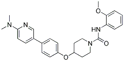 4-(4-[6-(DIMETHYLAMINO)PYRIDIN-3-YL]PHENOXY)-N-(2-METHOXYPHENYL)PIPERIDINE-1-CARBOXAMIDE Struktur