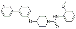 N-(2-METHOXYPHENYL)-4-(3-PYRIDIN-3-YLPHENOXY)PIPERIDINE-1-CARBOXAMIDE Struktur