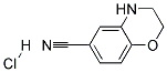 3,4-DIHYDRO-2H-BENZO[1,4]OXAZINE-6-CARBONITRILE HYDROCHLORIDE Struktur