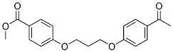 METHYL 4-[3-(4-ACETYLPHENOXY)PROPOXY]BENZENECARBOXYLATE Struktur