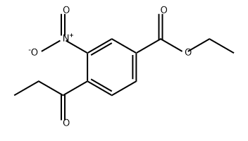 ETHYL 3-NITRO-4-PROPIONYLBENZOATE Struktur