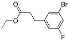 3-(3-BROMO-5-FLUORO-PHENYL)-PROPIONIC ACID ETHYL ESTER Struktur