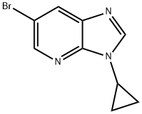 6-BROMO-3-CYCLOPROPYL-3H-IMIDAZO[4,5-B]PYRIDINE Struktur