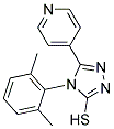 4-(2,6-DIMETHYLPHENYL)-5-PYRIDIN-4-YL-4H-1,2,4-TRIAZOLE-3-THIOL Struktur