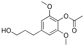 ACETIC ACID 4-(3-HYDROXY-PROPYL)-2,6-DIMETHOXY-PHENYL ESTER Struktur