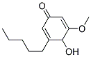 4-HYDROXY-3-METHOXY-5-PENTYL-CYCLOHEXA-2,5-DIENONE Struktur