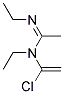 N-(1-CHLORO-VINYL)-N,N'-DIETHYL-ACETAMIDINE Struktur