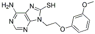 6-AMINO-9-[2-(3-METHOXYPHENOXY)ETHYL]-9H-PURINE-8-THIOL Struktur