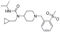 N-(CYCLOPROPYLMETHYL)-N'-ISOPROPYL-N-(1-[2-(METHYLSULFONYL)BENZYL]PIPERIDIN-4-YL)UREA Struktur