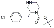 (R)-2-(4-CHLORO-BENZYL)-PIPERAZINE-1-CARBOXYLIC ACID TERT-BUTYL ESTER Structure