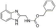 (4-METHYL-1H-BENZIMIDAZOL-2-YLMETHYL)-CARBAMIC ACID BENZYL ESTER Struktur