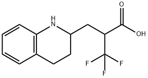 3-(1,2,3,4-TETRAHYDROQUINOLIN-2-YL)-2-(TRIFLUOROMETHYL) PROPIONIC ACID Struktur