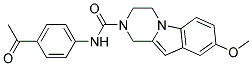 N-(4-ACETYLPHENYL)-8-METHOXY-3,4-DIHYDROPYRAZINO[1,2-A]INDOLE-2(1H)-CARBOXAMIDE Struktur