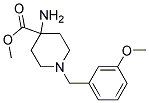 METHYL 4-AMINO-1-(3-METHOXYBENZYL)PIPERIDINE-4-CARBOXYLATE Struktur