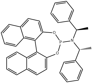 (+)-N,N-BIS[(1R)-1-PHENYLETHYL]-DINAPHTHO[2,1-D:1',2'-F][1,3,2]DIOXAPHOSPHEPIN-4-AMINE, (11BR) Struktur