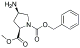 (2R,4R)-1-CBZ-4-AMINO PYRROLIDINE-2-CARBOXYLIC ACID METHYL ESTER Struktur