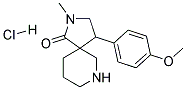 4-(4-METHOXYPHENYL)-2-METHYL-2,7-DIAZASPIRO[4.5]DECAN-1-ONE HYDROCHLORIDE Struktur