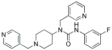 N'-(3-FLUOROPHENYL)-N-(PYRIDIN-3-YLMETHYL)-N-[1-(PYRIDIN-4-YLMETHYL)PIPERIDIN-4-YL]UREA Struktur