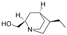 (2R,4S,5R)-2-HYDROXYMETHYL-5-ETHYLQUINUCLIDINE Struktur