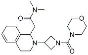 N,N-DIMETHYL-2-(2-[1-(MORPHOLIN-4-YLCARBONYL)AZETIDIN-3-YL]-1,2,3,4-TETRAHYDROISOQUINOLIN-1-YL)ACETAMIDE Struktur