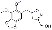 (5-[(6,7-DIMETHOXY-1,3-BENZODIOXOL-5-YL)METHYL]-4,5-DIHYDROISOXAZOL-3-YL)METHANOL Struktur