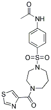 N-(4-([4-(1,3-THIAZOL-4-YLCARBONYL)-1,4-DIAZEPAN-1-YL]SULFONYL)PHENYL)ACETAMIDE Struktur