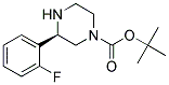 (R)-3-(2-FLUORO-PHENYL)-PIPERAZINE-1-CARBOXYLIC ACID TERT-BUTYL ESTER Struktur