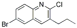 6-BROMO-2-CHLORO-3-PROPYL-QUINOLINE Struktur